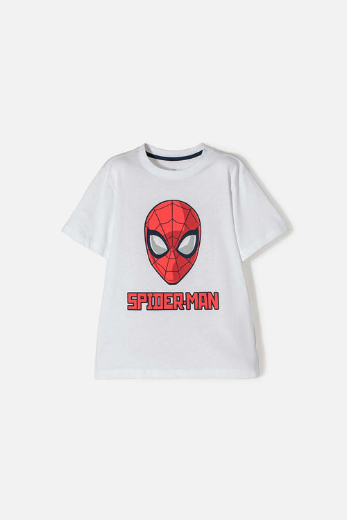 Card slide image -  CAMISETA DE SPIDERMAN MANGA CORTA BLANCA PARA NIÑO