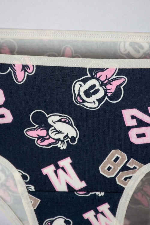 Card slide image -  PANTIES DE MINNIE MOUSE MULTICOLOR EN DÚO PARA NIÑA