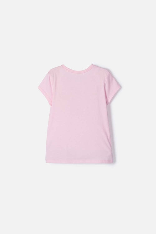 Card slide image -  CAMISETA DE BARBIE MANGA CORTA ROSADA PARA NIÑA