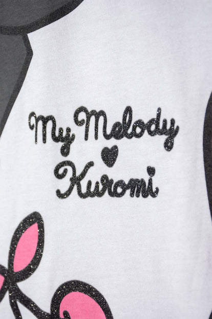 CAMISETA MY MELODY & KUROMI BLANCO PARA NIÑA