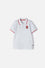POLO DE SPIDERMAN BLANCA CON BOTONES PARA NIÑO