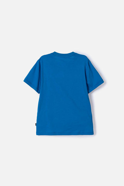 CAMISETA DE SUPERMAN AZUL ESTAMPADA PARA NIÑO