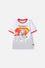 CAMISETA DE SUPERMAN BLANCA MANGA CORTA PARA NIÑO
