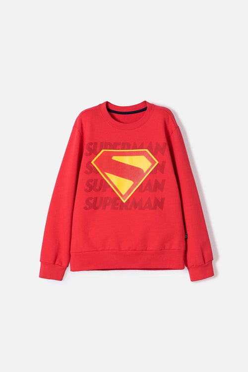Card slide image -  BUZO DE SUPERMAN ROJO CERRADO PARA NIÑO