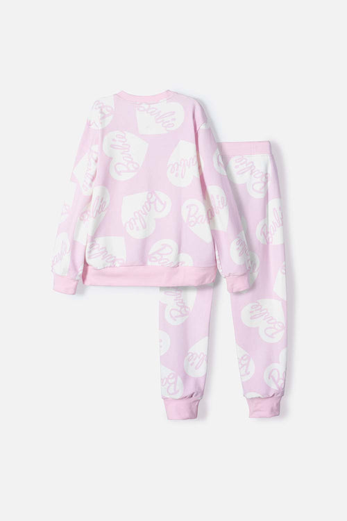 Card slide image -  CONJUNTO DE BARBIE ROSADO CON JOGGER PARA NIÑA