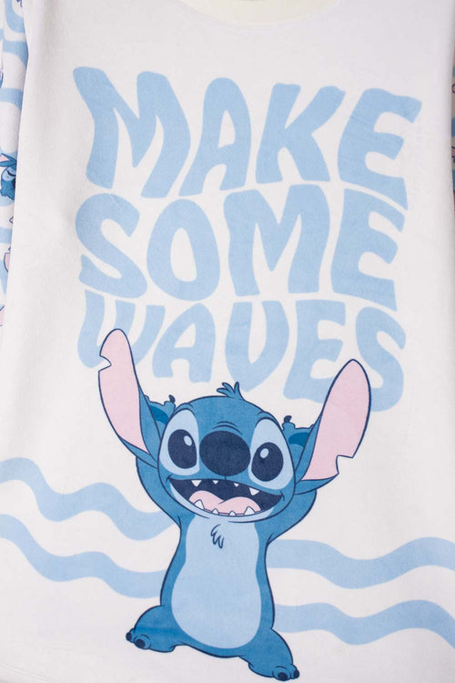 Card slide image -  PIJAMA DE STITCH CON PANTALÓN MARFIL PARA NIÑA