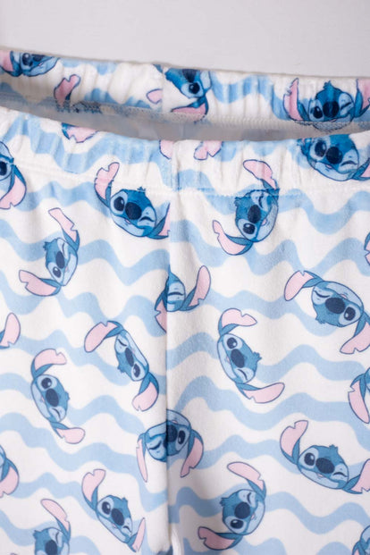 PIJAMA DE STITCH CON PANTALÓN MARFIL PARA NIÑA