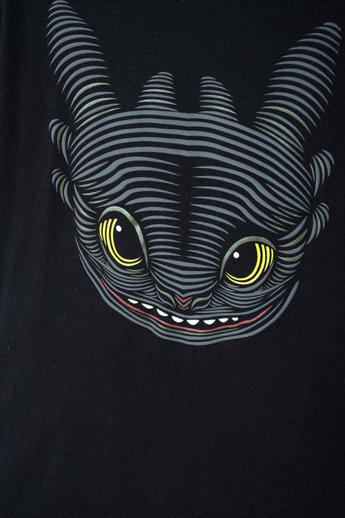 Card slide image -  CAMISETA CÓMO ENTRENAR A TU DRAGÓN NEGRA MANGA CORTA PARA NIÑO