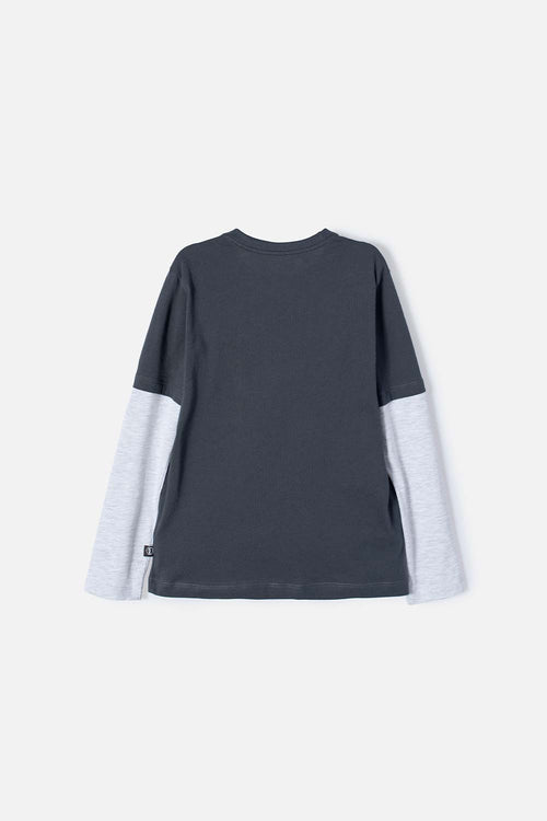 Card slide image -  CAMISETA CÓMO ENTRENAR A TU DRAGÓN GRIS MANGA LARGA PARA NIÑO