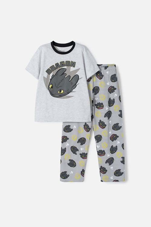Card slide image -  PIJAMA DE CÓMO ENTRENAR A TU DRAGÓN GRIS Y NEGRO PARA NIÑO