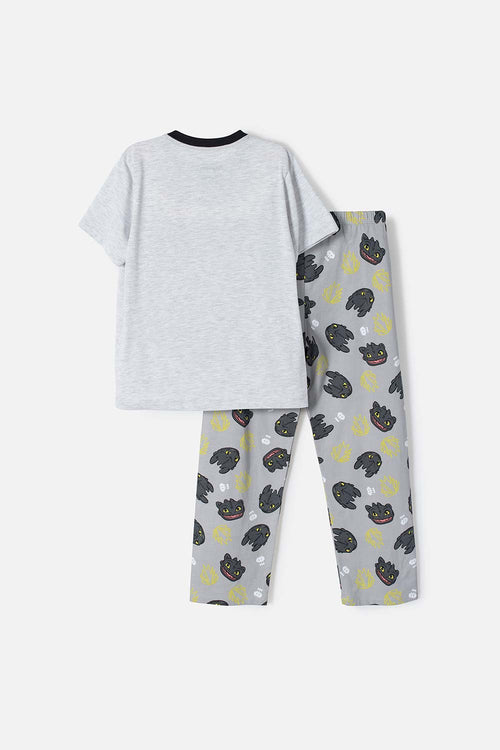 Card slide image -  PIJAMA DE CÓMO ENTRENAR A TU DRAGÓN GRIS Y NEGRO PARA NIÑO