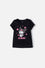 CAMISETA DE KUROMI MANGA CORTA NEGRO PARA NIÑA