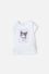 CAMISETA DE KUROMI MANGA CORTA BLANCO PARA NIÑA