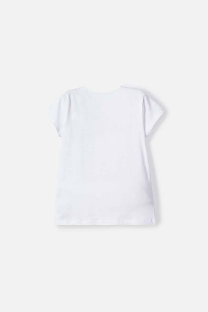 CAMISETA DE KUROMI MANGA CORTA BLANCO PARA NIÑA