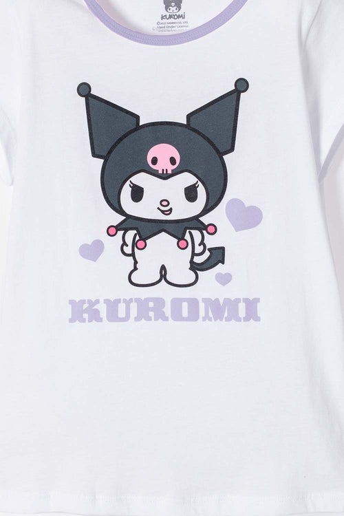 Card slide image -  PIJAMA DE KUROMI CON PANTALÓN LARGO MULTICOLOR PARA NIÑA