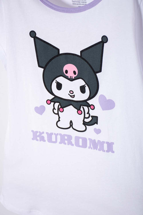 Card slide image -  PIJAMA DE KUROMI CON PANTALÓN LARGO MULTICOLOR PARA NIÑA
