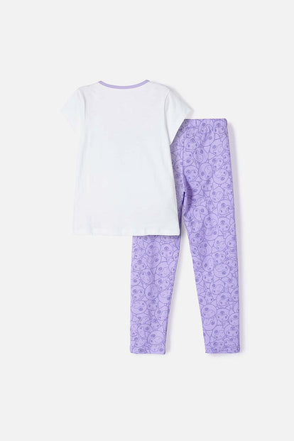 PIJAMA DE KUROMI CON PANTALÓN LARGO MULTICOLOR PARA NIÑA