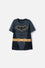 CAMISETA DE BATMAN CON CAPA GRIS Y NEGRO PARA NIÑO