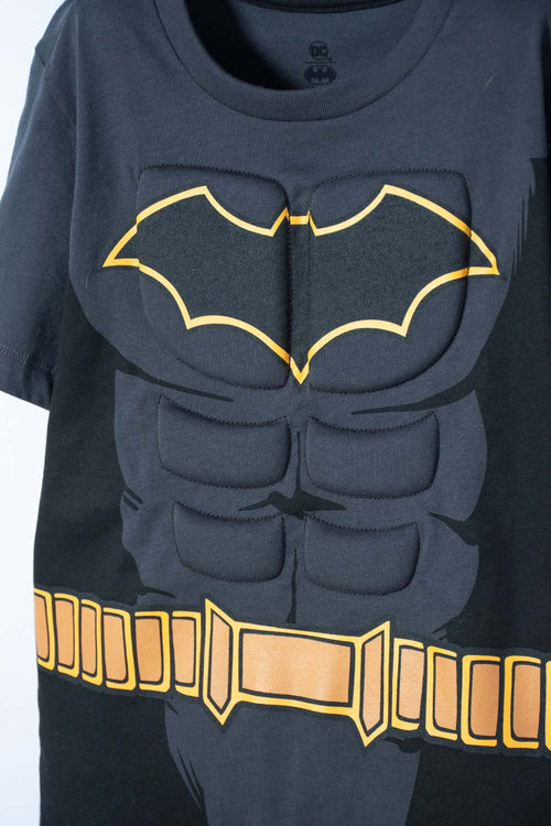 Card slide image -  CAMISETA DE BATMAN CON CAPA GRIS Y NEGRO PARA NIÑO