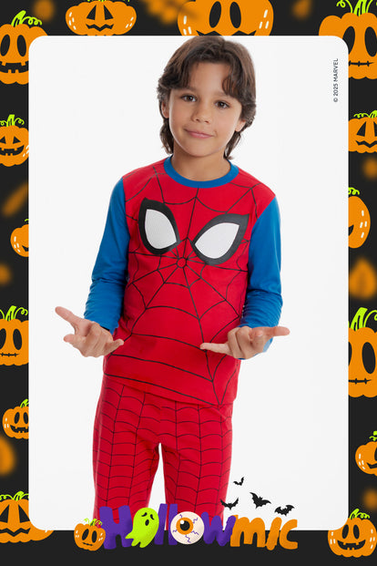 PIJAMA DE SPIDERMAN CON PANTALÓN LARGO MULTICOLOR PARA NIÑO