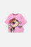 CAMISETA DE LAS CHICAS SUPERPODEROSAS ROSADA MANGA CORTA PARA NIÑA