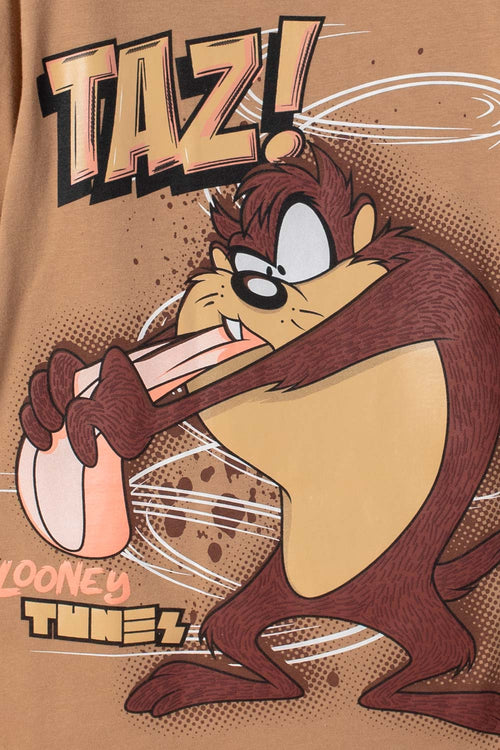 Card slide image -  CAMISETA LOONEY TUNES MANGA CORTA CARAMELO PARA NIÑO