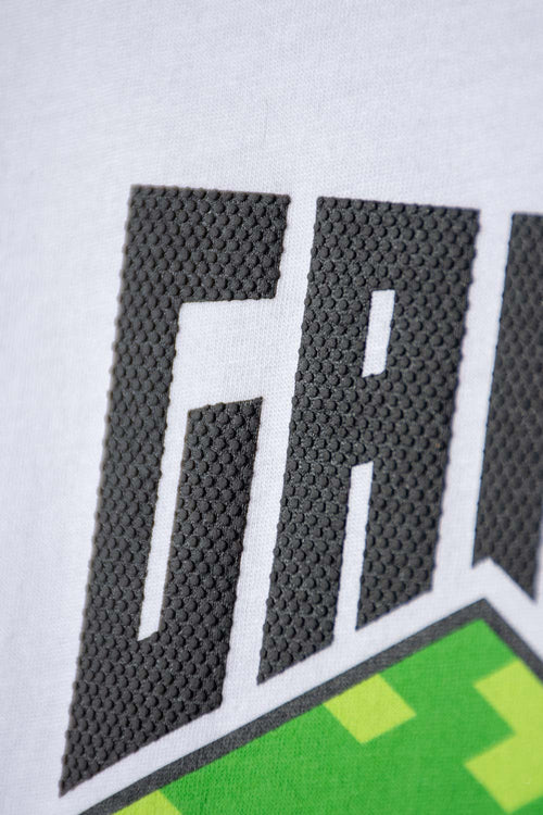 Card slide image -  CAMISETA DE MINECRAFT MANGA CORTA BLANCO PARA NIÑA