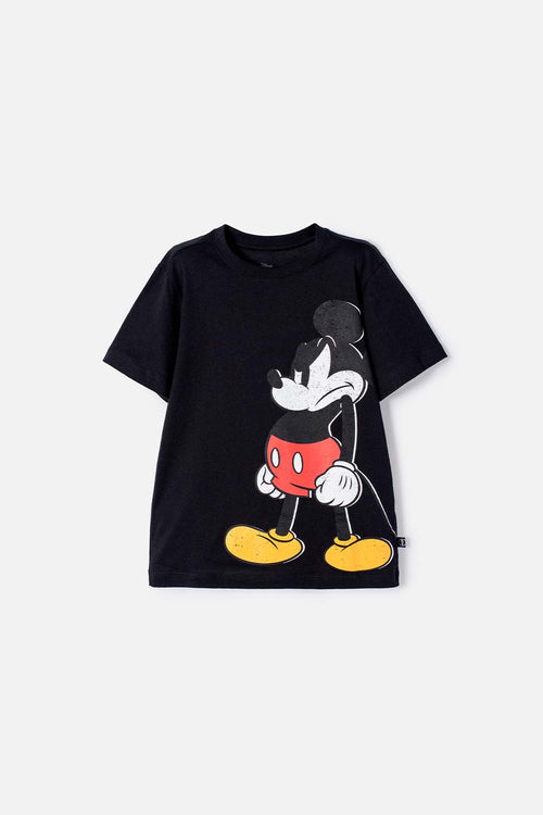 Card slide image -  CAMISETA DE MICKEY MOUSE NEGRA MANGA CORTA PARA NIÑO