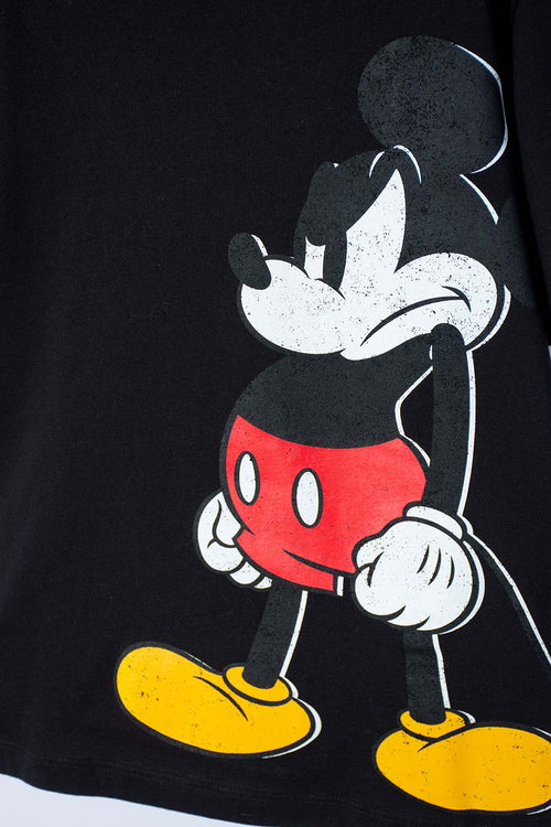 Card slide image -  CAMISETA DE MICKEY MOUSE NEGRA MANGA CORTA PARA NIÑO