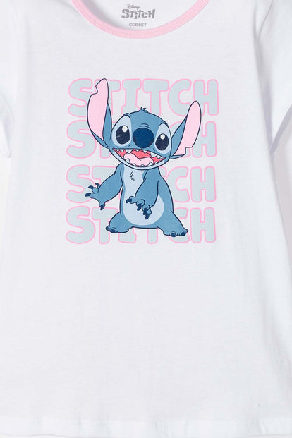 PIJAMA DE STITCH MANGA CORTA MULTICOLOR PARA NIÑA