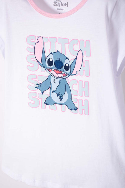  PIJAMA DE STITCH MANGA CORTA MULTICOLOR PARA NIÑA