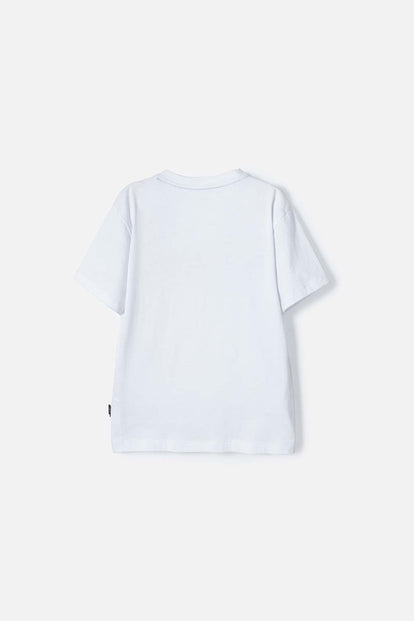 CAMISETA DE DRAGON BALL MANGA CORTA BLANCO PARA NIÑO