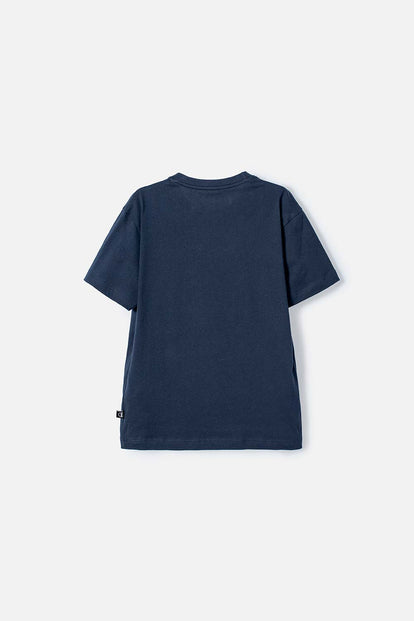 CAMISETA DE DRAGON BALL MANGA CORTA AZUL PARA NIÑO