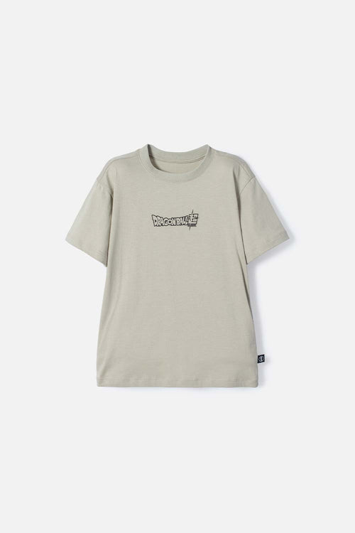 CAMISETA DE DRAGON BALL MANGA CORTA VERDE PARA NINO