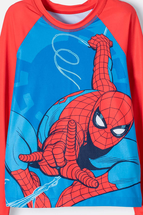 Card slide image -  CONJUNTO DE BAÑO DE SPIDERMAN AZUL Y ROJO PARA NIÑO