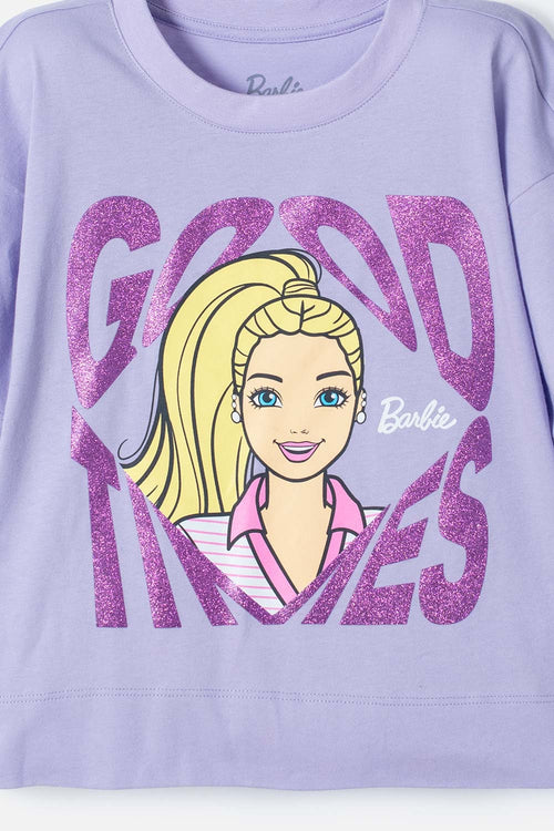 Card slide image -  CAMISETA DE BARBIE LAVANDA CON MIRELLA PARA NIÑA