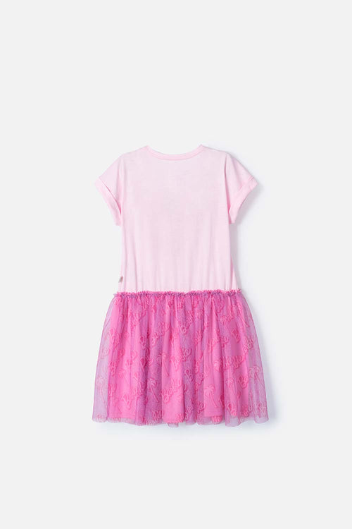 Card slide image -  VESTIDO DE BARBIE ROSADO CON TUL PARA NIÑA