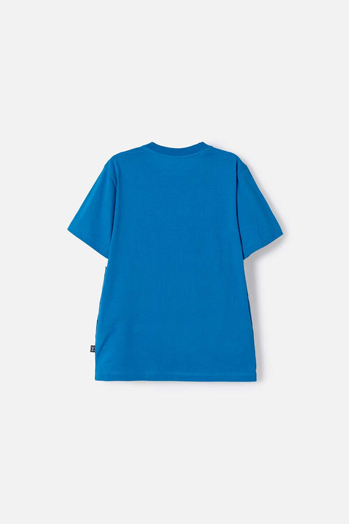 CAMISETA DE SONIC MANGA CORTA AZUL PARA NIÑO
