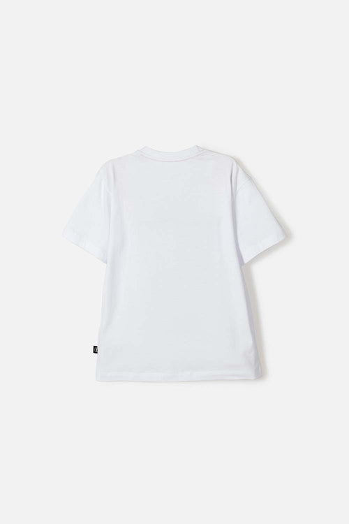 CAMISETA DE LA NASA MANGA CORTA BLANCO PARA NIÑO