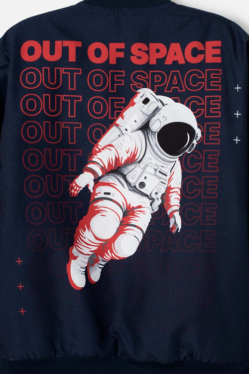 CHAQUETA DE LA NASA CON CIERRE AZUL PARA NIÑO