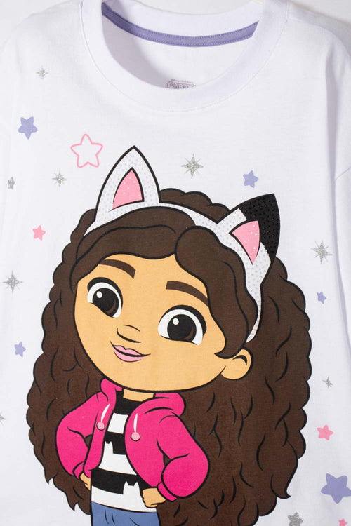 Card slide image -  CAMISETA DE GABBY’S DOLLHOUSE MANGA CORTA BLANCO PARA NINA