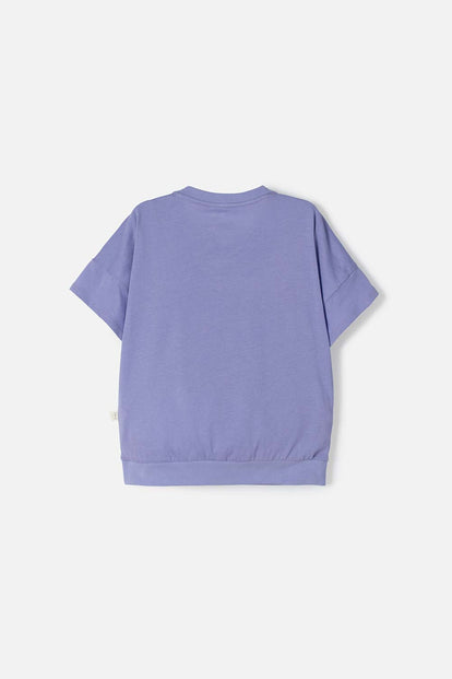 CAMISETA DE GABBY’S DOLLHOUSE MANGA CORTA LILA PARA NINA