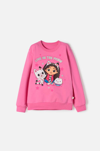  BUZO  DE GABBY’S DOLLHOUSE CERRADO ROSADO PARA NINA
