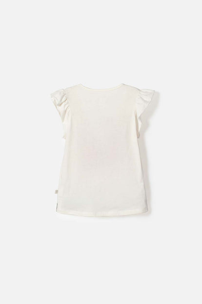 CAMISETA DE MINNIE MOUSE MANGA CORTA MULTICOLOR PARA NIÑA