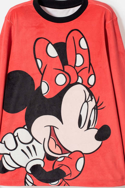 PIJAMA DE MINNIE MOUSE PANTALÓN LARGO MULTICOLOR PARA NIÑA