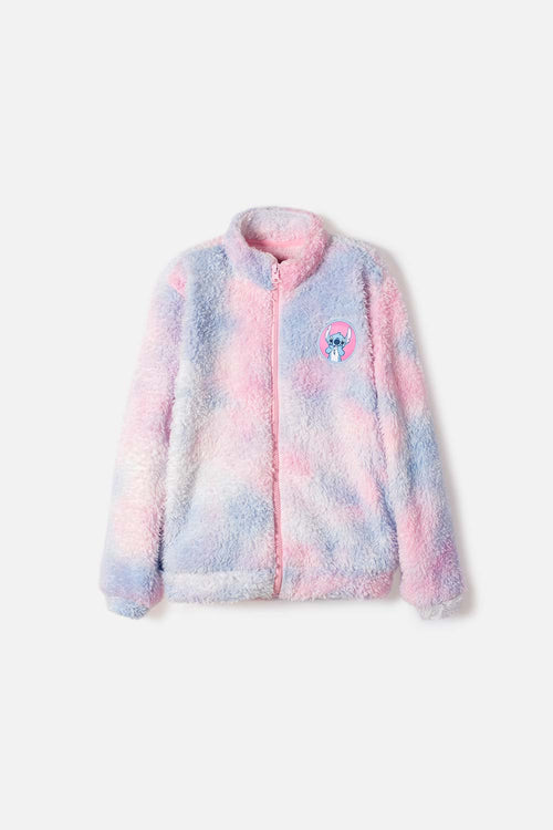 BUZO DE STITCH CON CIERRE MULTICOLOR PARA NIÑA