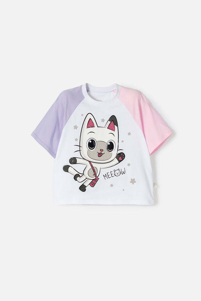  CAMISETA DE GABBY’S DOLLHOUSE MANGA CORTA MULTICOLOR PARA NINA