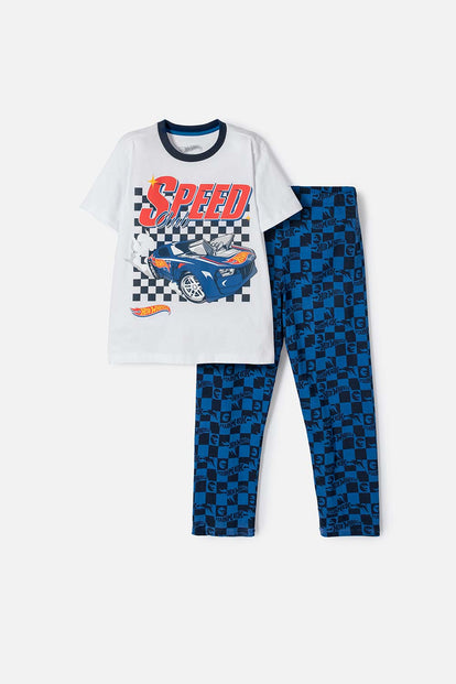 PIJAMA DE HOT WHEELS CON PANTALÓN LARGO MULTICOLOR PARA NIÑO 096104 238988