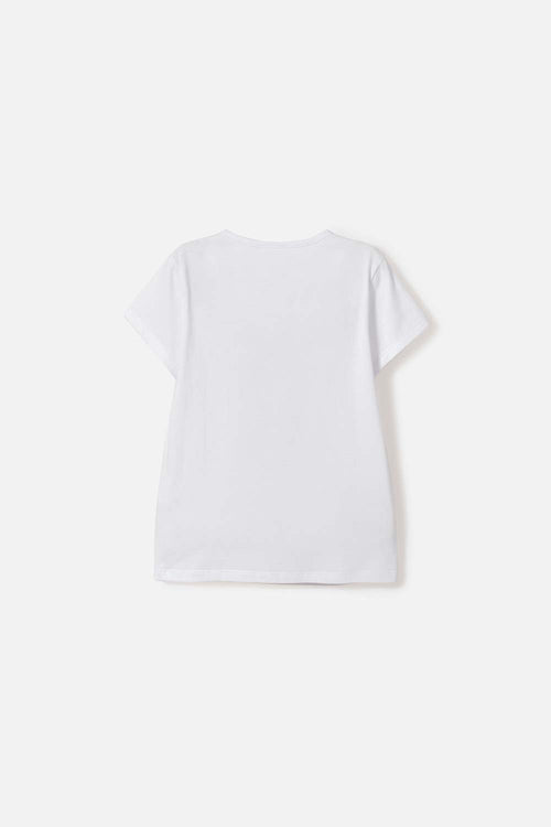 CAMISETA DE LAS CHICAS SUPERPODEROSAS BLANCO PARA NIÑA