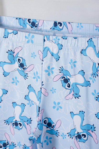 PIJAMA DE STITCH PANTALÓN LARGO MULTICOLOR PARA NIÑA